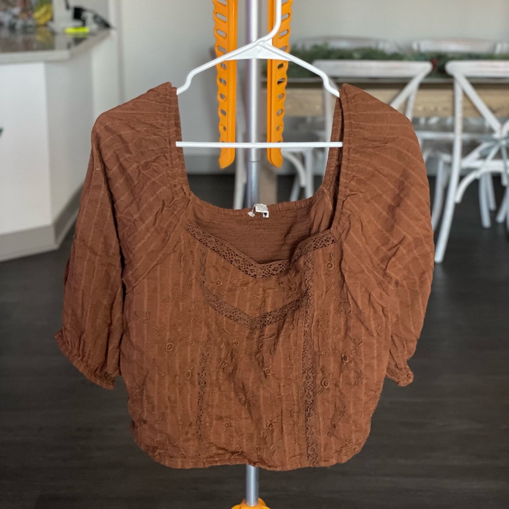 Cropped On Or Off The Shoulder Top